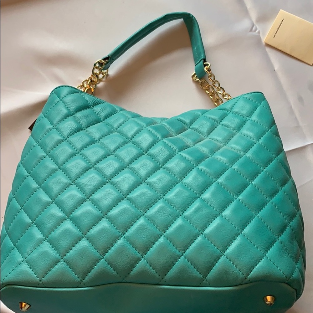 Lucca Baldi Top Handle Quilted Handbag